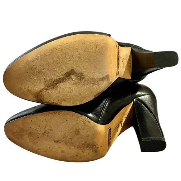 𝐂𝐨𝐥𝐞 𝐇𝐚𝐚𝐧 Over the Knee Black Pebbled Leather Boot Size 5 - Picture 6 of 10